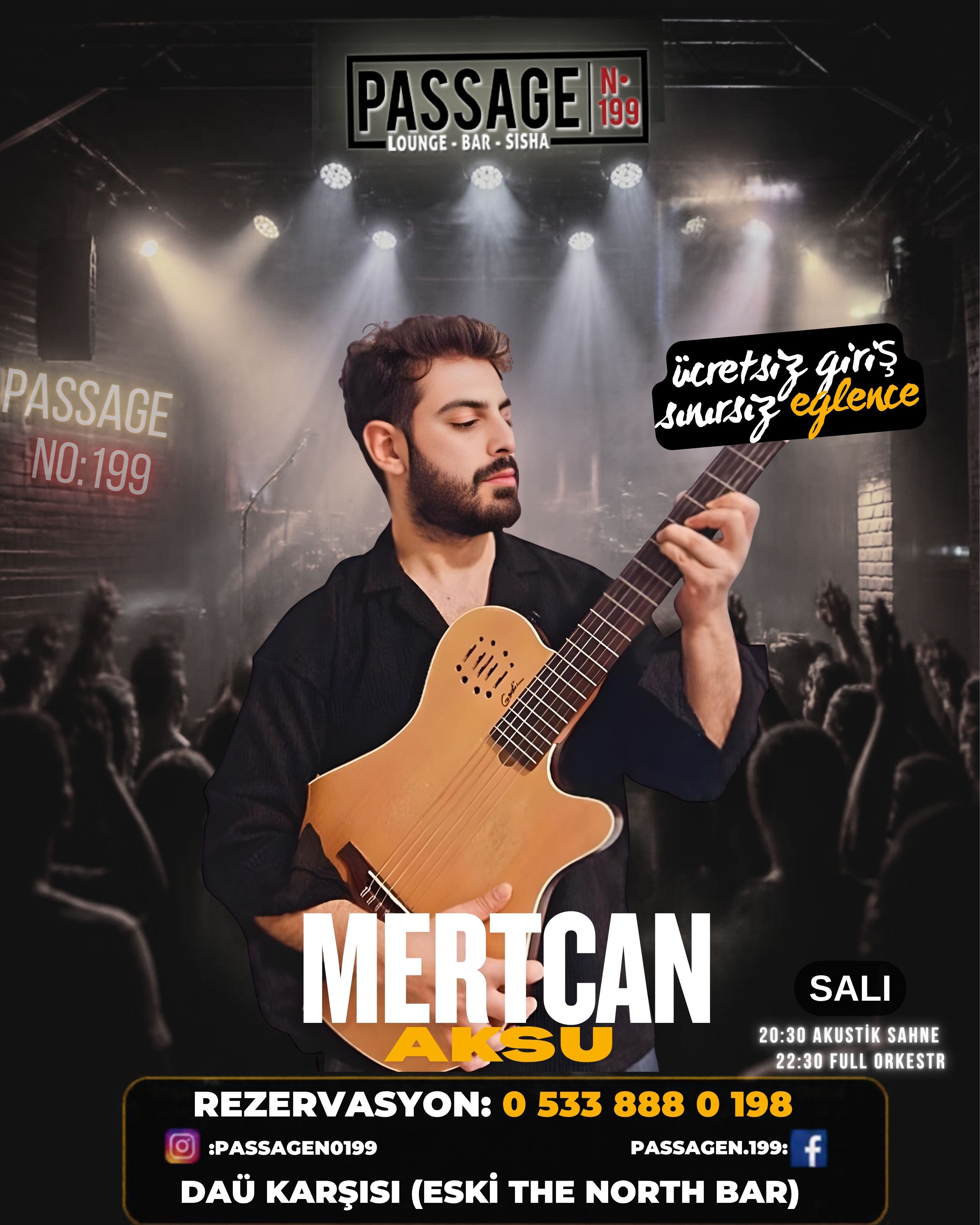 Mertcan Aksu konser afişi